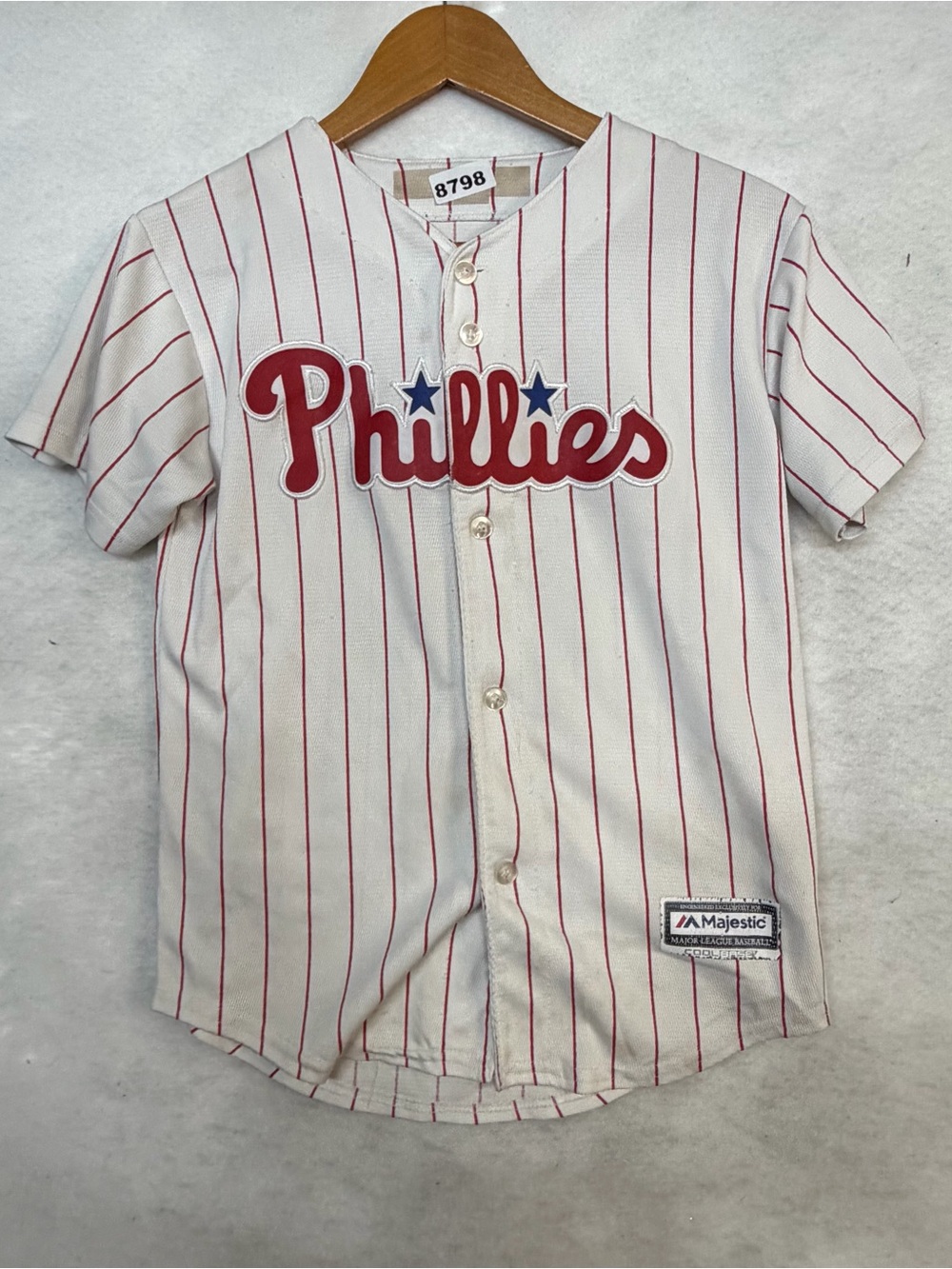 MLB Cody Asche Philadelphia Phillies M Youth Jersey Majestic  8798